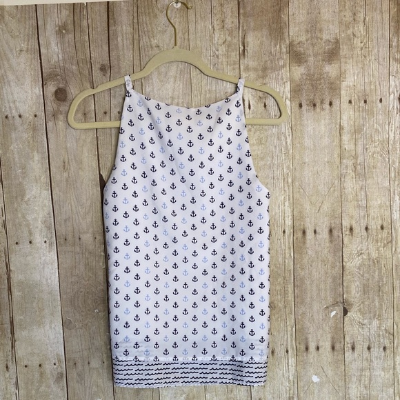 Nautical Square-Neck Halter Top - Picture 3 of 8